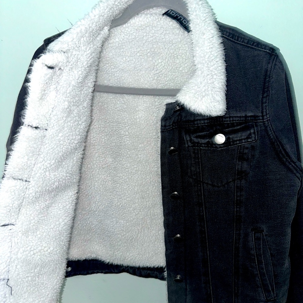 Jean Denim Sherpa Jacket